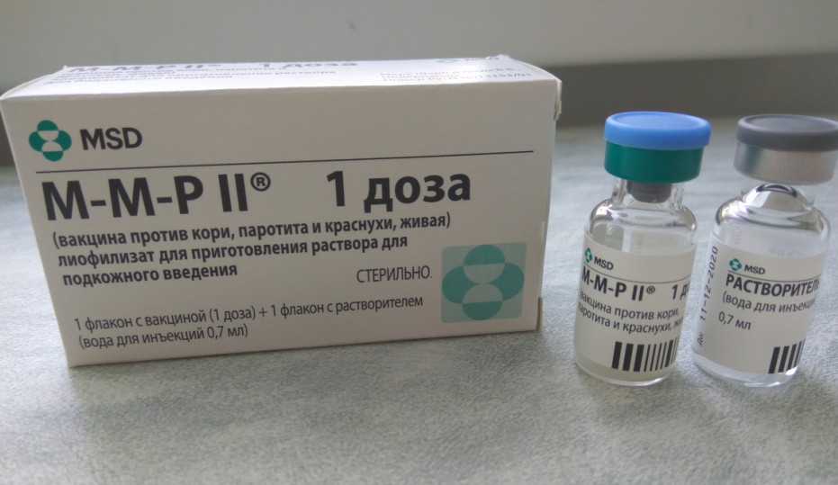M-M-P II. Вакцина против кори, паротита и краснухи, живая | ВиКоМед .